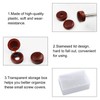 INCREWAY Screw Cover Caps, 100 Pcs Plastic Screw Caps Fold