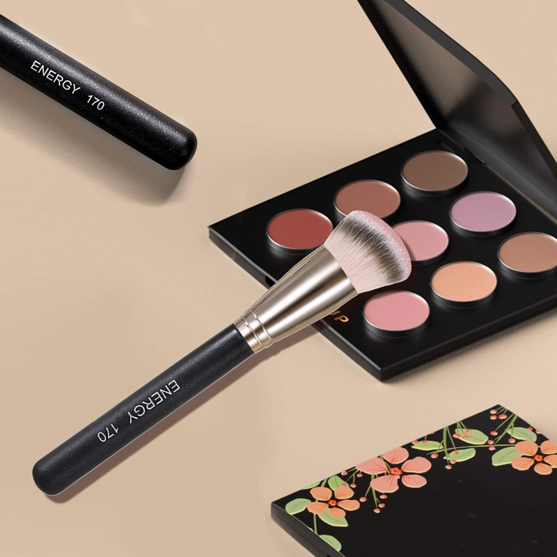 ENERGY 3-in-1 Angled Foundation Brush Flat Top Concealer Brush Set