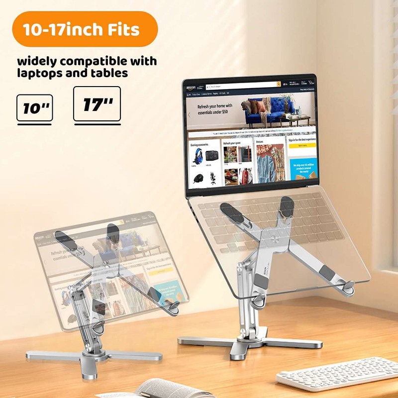 Moallia Laptop Stand with 360 Rotating Base, Computer Notebook Laptop