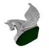 1clickautoacc 3D CHROME ABS UNICORN CAR TRUCK HOOD EMBLEM DECAL