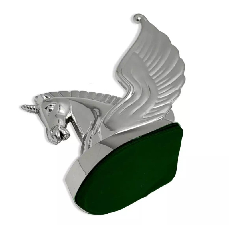 1clickautoacc 3D CHROME ABS UNICORN CAR TRUCK HOOD EMBLEM DECAL