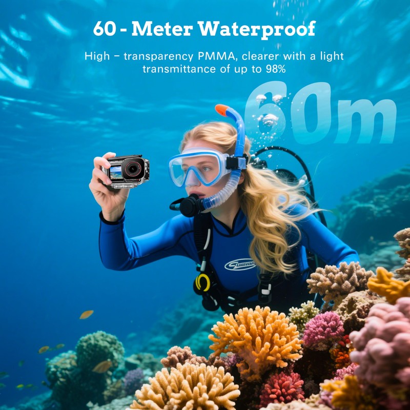 FloraVigo Magnetic Waterproof Case for DJI Osmo Action 5 Pro