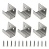 Geesatis 6 Pcs Tile Display Hanger Brackets Wall Hanger Fastener
