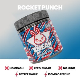 SNEAK Energy Drink Powder | Rocket Punch | No Sugar. No Nasties. Just Natural Caffeine, Focus-Boosting Nootropics | 40 Servings