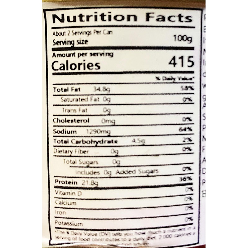 Fried Fish (Tilapia),Fried Fish With Spicy Black Bean Sauce,Canned, 184g,