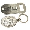 Dallas Skyline Pewter Design Dallas Texas Souvenir Bottle Opener Magnet