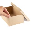 Pack of 4 Paper Mache Rectangle Boxes - Blank Premade