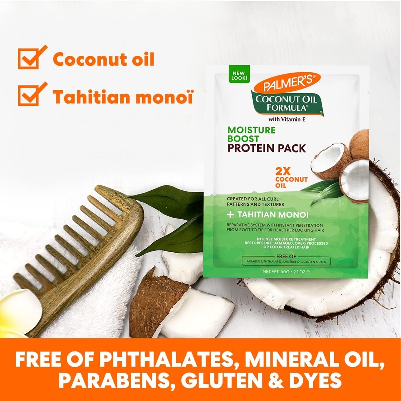 Palmers Coconut Oil Formula Deep Conditioning Protein Pack, 2.1 Oz