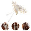 Baluue Claw Clips for Women Metal Hairpin Rhinestone Pearl Butterfly