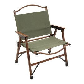 Fuji Boeki 37982 Folding Chair, Low Chair, Width 21.7 x Depth 22.0 x Height 25.6 inches (55 x 56 x 65 cm), Olive Outdoor Chair, Lightweight, Washable, Load Capacity 176.4 lbs (80 kg), Schmidt