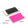 Kinteshun Card Holder with Cell Phone Stand,Stick-on Silicon Rubber Smartphone
