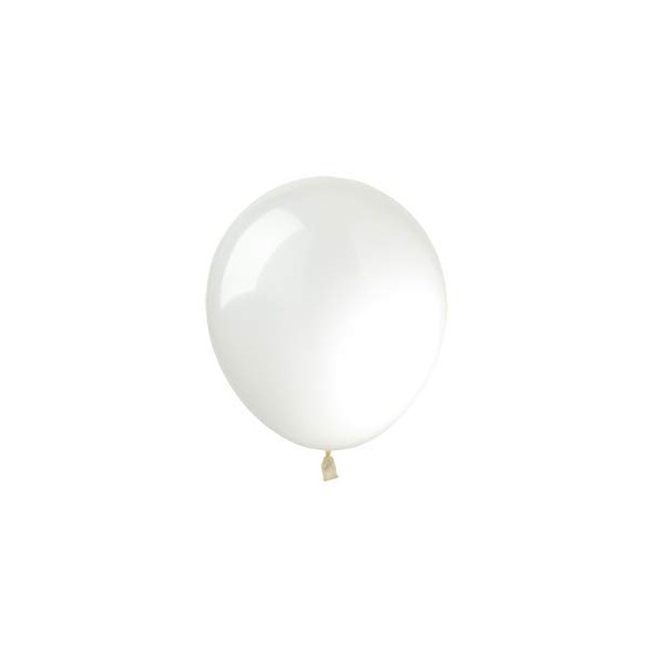 5 Inch Round Balloons 13cm Jewels Clear Clear Transparent Pack