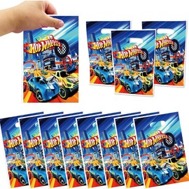 Hot Wheel Party Favor Bags 20Pcs Hot Wheel Gift Bags Hot Wheel Birthday Party Supplies Hot Wheel Party Bags Gift Bags Plastic Candy Bags For Hot Wheel Themed Birthday Party Favors
