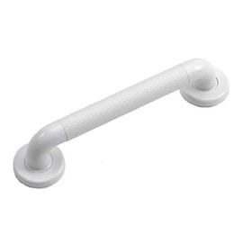 White Fluted Plastic Grab Handle - 12" / 305mm