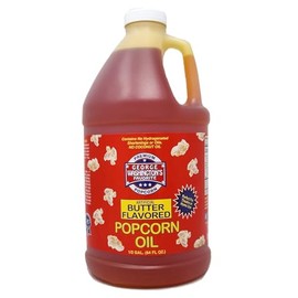 Premium Popcorn Butter Flavored Oil Geroge Washington's Favorite 1/2 Gallon 64oz