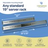 Rackmount Sliding Rails - Kit for 2U-8U Chassis (Adjustable 26"