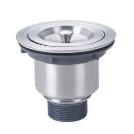 Yutong Kitchen Sink Drain Strainer, 4.5 Inch Sink Strainer with Removable Deep Waste Basket Strainer Assembly Sealing Lid, Stainless Steel and PP