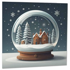 Christmas Card - Snowglobe - Festive Xmas Cards 145 x 145mm