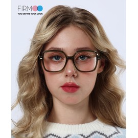 Firmoo Oversized Square Blue Light Blocking Glasses, Computer Gaming/TV/Phones Glasses for Women/Men