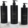 Esdallina 500 ml Soap Dispenser with 22 Black Labels Minimalist