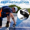 Pack of 4 Centre Clamp PV Module 30 mm Black,