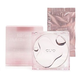 Clio 클리오 킬커버 하이 글로우 쿠션 14g 본품+리필 Clio Kill Cover High Glow Cushion 14g Original + Refill