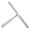 Window Glass Wiper One-Side Brush Stainless Steel with Suction Cup