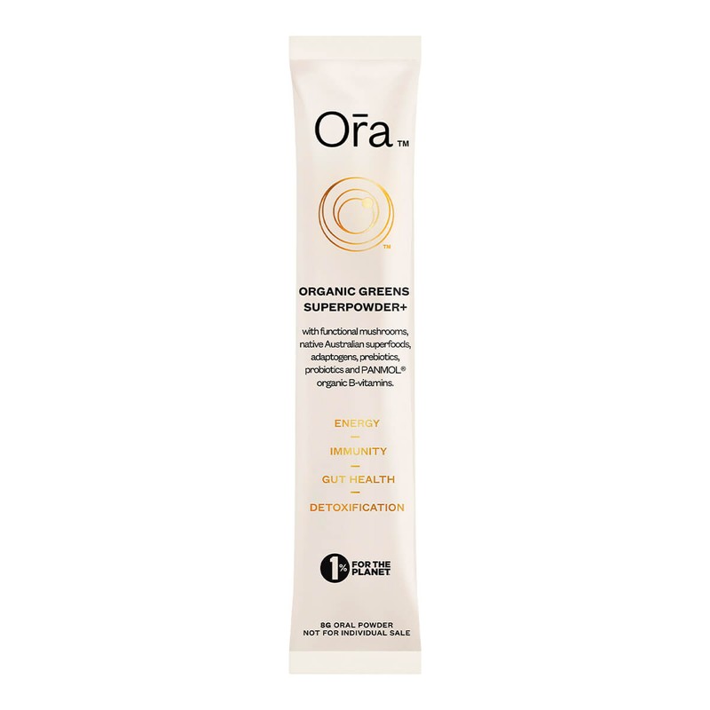 Ora Organic Greens Superpowder+, 7 x 8g Sachets