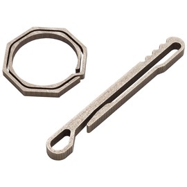 チタン合金 キーリング キーホルダー フック リング 鍵 カギ アウトドア キャンプ PR-TITANRING