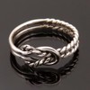 JEWELSTREZORO Silver Band Ring Men And Women Band Ring Gift