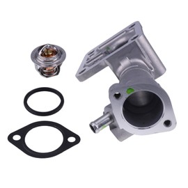 JZGRDN Water Flange 6646743 15521-72703 & Thermostat 3918235 with Gaskets 16221-73270 Compatible with Bobcat 643 645 743 751 753 763 773 7753 1600 Kubota L235 L275 L3750 L4150 L4150DT L4150DT-N