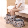 Portable Footbath Travel Camping Business Trip Foldable Multipurpose Water Bag Alpaca Gray Medium (1062-2) 2ea
