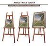 Stuelloaf Large A-Frame Wooden Painting Display Walnut Easel, Large Adjustable