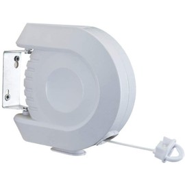 Washing Line Retractable Wall-Mounted Double Clothes Drying Line, Heavy Duty Retractable, Extendable Reel Airer Clothes line Adjustable Clothes Dryer Line Garden outdoor or indoor (12mWL)