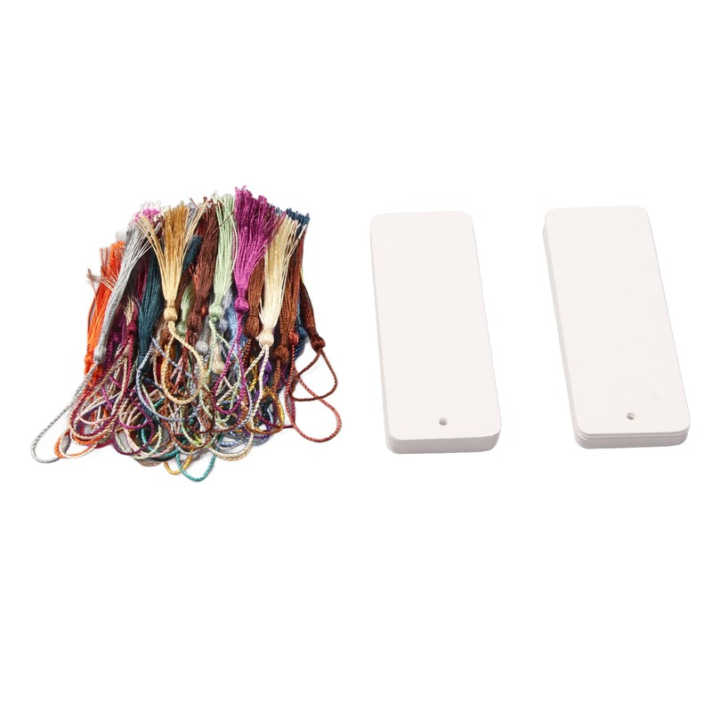 80 Sets Blank Bookmarks 5.5in Long 2in Wide Smoothing Widely