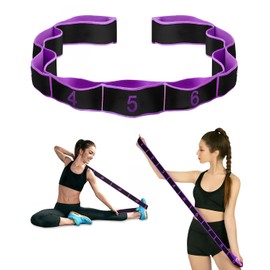 Stretch Strap,Adults 9 Loops Stretch Band,Resistance Bands for Gymnastics Training,Yoga,latin Exercise Trainer