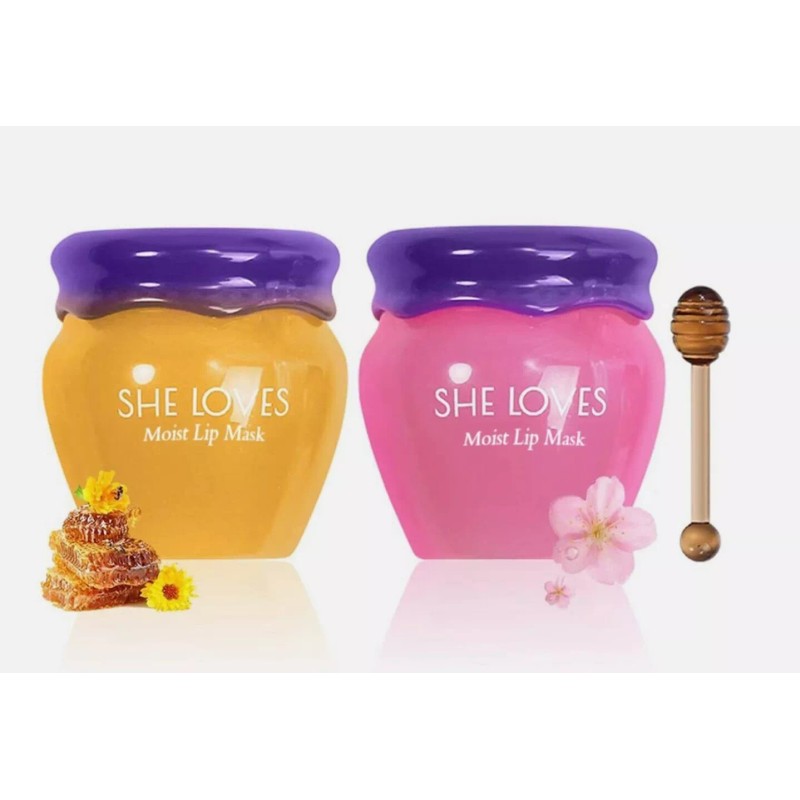 SHE LOVES Lip Mask Overnight, Honey&Sakura Day & Night Repair