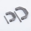 DONGKER Titanium Key Rings, D Shape Keychain, Car Key Holder,