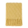BOURINA Textured Solid Soft Sofa Throw Couch Cover Knitted Decorative