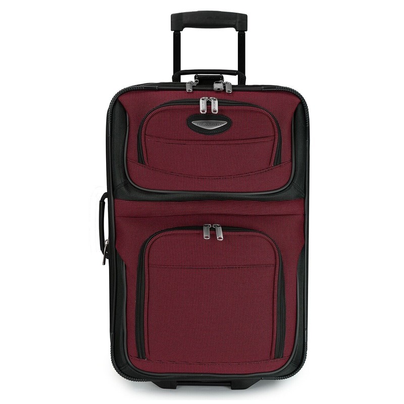 Travel Select Amsterdam Expandable Rolling Upright Luggage Red 4-Piece Set