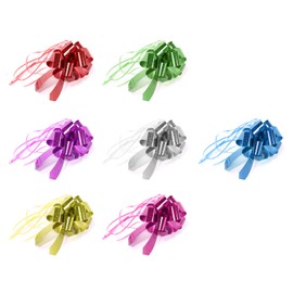 Ruimou 14pcs 6 lnch Laser Bright Big Pull Bow Gift Wrapping Ribbon (Multi Color) for Gift Wrapping, Holiday Decorating, DIY Craft