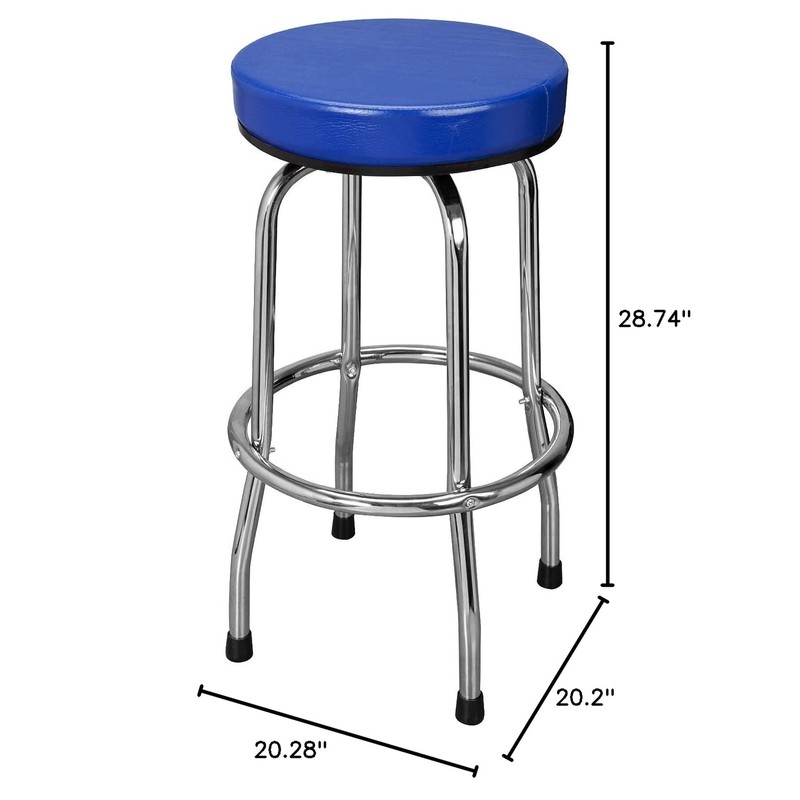 ‎TCE TCE Torin Swivel Bar Stool Padded Garage Shop Seat