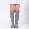 FGFD&OU Women's Warm Knee Socks Knitted Socks, lightgrey