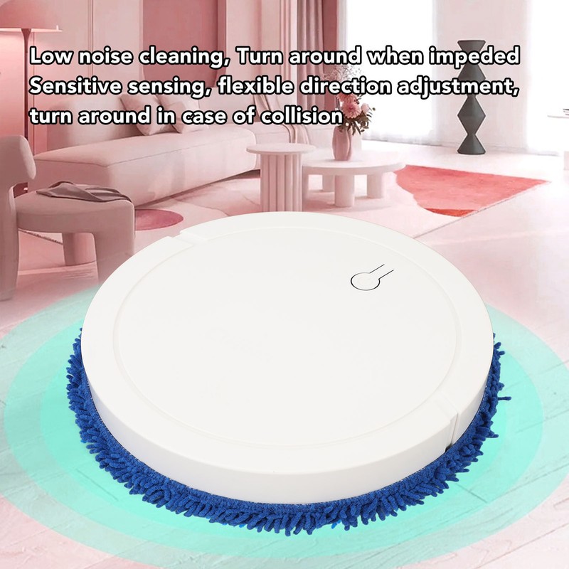 Floor Mopping Robot Low Noise Intelligent Avoid Obstacles Wet Dry