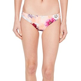Seafolly Women's Standard Hipster Bikini Bottom Swimsuit, Modern Love Peach, 2 US