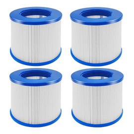 LVJUSEN Screw in Hot Tub Filters for Relxtime Spas/ALEKO Hot Tub/Wejoy Hot Tub Aquaspa/Co-z Spa Hot Tub/Wave Spas/CleverSpa, Screw-On/Threaded Filter for Type PM_SPA-P154, 8106-4 Pack