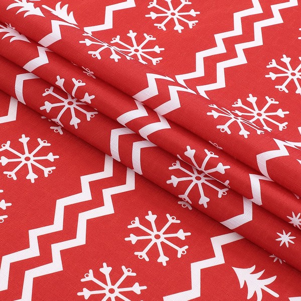 LinTimes Christmas Table Cloth Christmas Reindeer Snowflake Print Table Cloth
