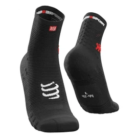 COMPRESSPORT Herren Pro Racing V3.0 Run High Kompressions Laufsocke, Schwarz, 42-44 EU