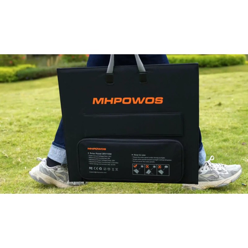 MHPOWOS Foldable Solar Panel Kit 110W for Ecoflow RIVER 2