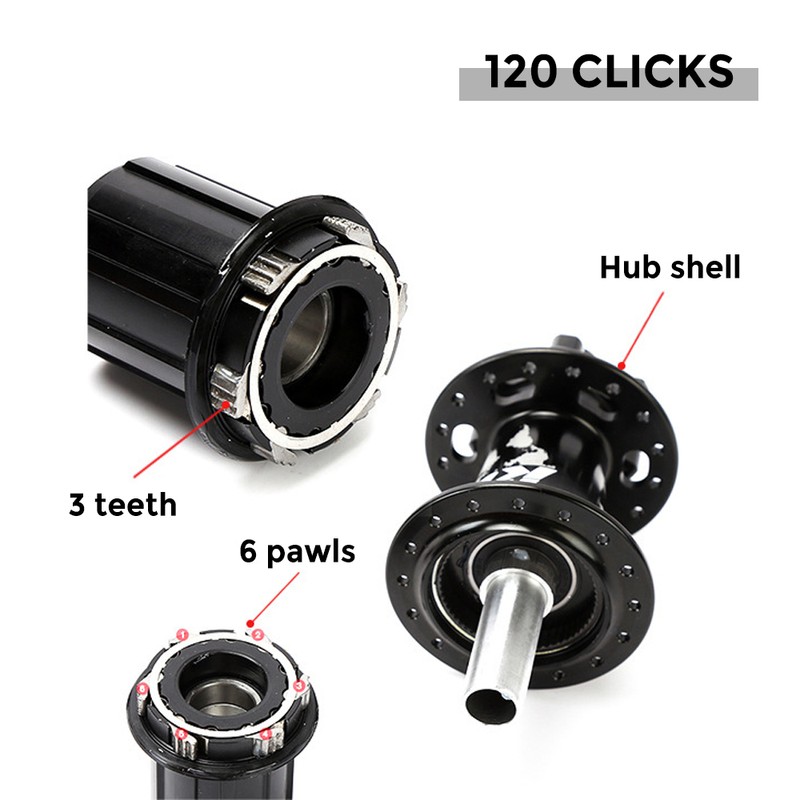 MTB Bike Hub Mountain Bike Bicycle Front & Rear Hub